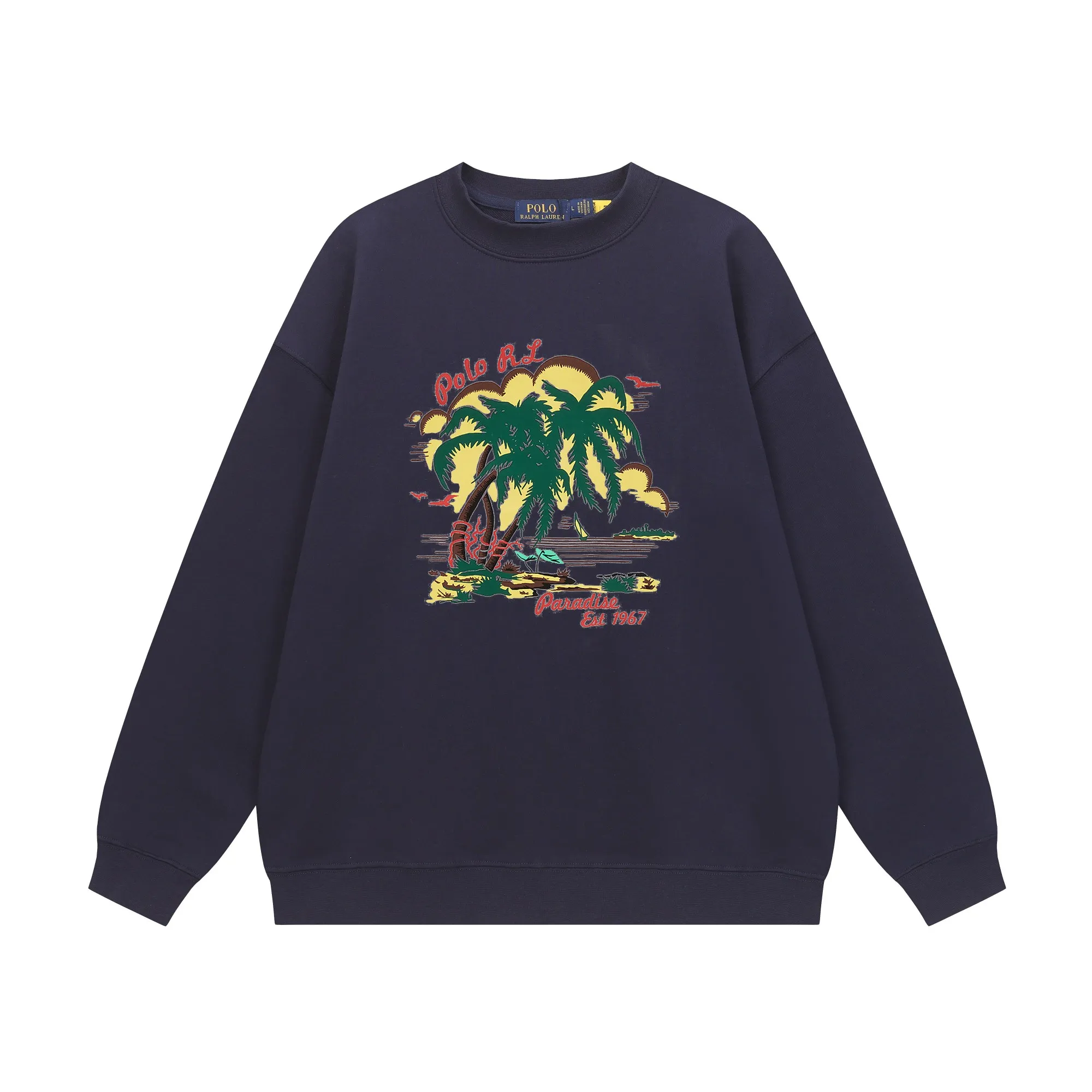 P200 Long-term stock] RalphLauren/Ralph Lauren 2025 autumn and winter new bear letter print 420g heavy large terry sweatshirt Ralph Lauren's age-reducing item, the coat fabric is made of 85% cotton ➕15% polyester, which not only retains the softness, comfort and breathability of cotton, but also adds the wear resistance and wrinkle resistance of polyester fiber, making the clothes more durable and easy to care for. Even in slightly cooler weather, you won't feel stuffy when wearing it. This kind of fabric has a natural crisp feel and is not easy to pill or deform. The bear on the chest is printed with English letters. It is full of color, full of three-dimensionality, and lifelike, adding a bit of liveliness and interest to the whole sweatshirt. There is no pressure to dress, regardless of age or gender. Complete accessories! Color: black, white, navy blue, light floral gray Size: M-L-XL-XXL